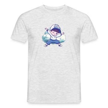 Breakdance Beatbox - T-shirt homme - gris chiné - Devant - AI Model Male 178 dark (178cm)