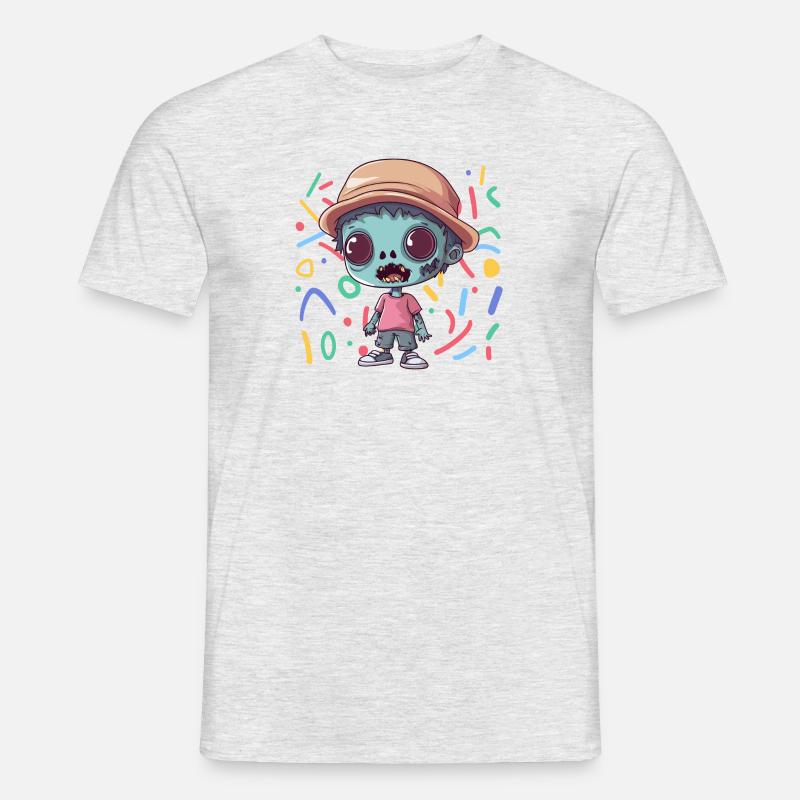 Zombie Jäger Zombieapokalypse - Männer T-Shirt - Grau meliert