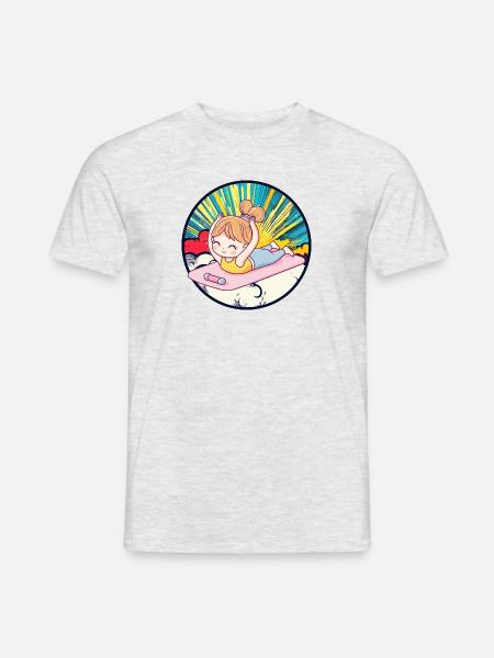 Yoga Entspannung Pilates - Männer T-Shirt - Grau meliert