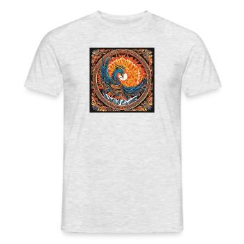 Phönix - Männer T-Shirt - Grau meliert - Vorne - AI Model Male 178 dark (178cm)