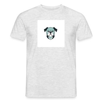 Böser Hund - Männer T-Shirt - Grau meliert - Vorne - AI Model Male 178 dark (178cm)
