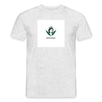 Grün - Männer T-Shirt - Grau meliert - Vorne - AI Model Male 178 dark (178cm)