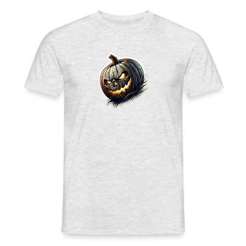 Zierkürbis schräg - Männer T-Shirt - Grau meliert - Vorne - AI Model Male 178 dark (178cm)