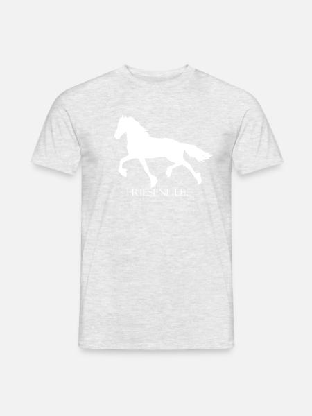 Friesenliebe2 - Männer T-Shirt - Grau meliert