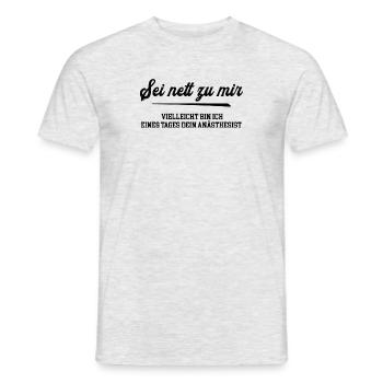 Medizin Student Medizinstudium Facharzt Anästhesie - Männer T-Shirt - Grau meliert - Vorne - AI Model Male 178 dark (178cm)