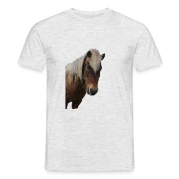 Horses T-shirt Gift Rider - Men's T-Shirt - heather grey - Front - AI Model Male 178 dark (178cm)
