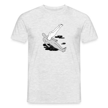 Hals über Kopf - Männer T-Shirt - Grau meliert - Vorne - AI Model Male 178 dark (178cm)