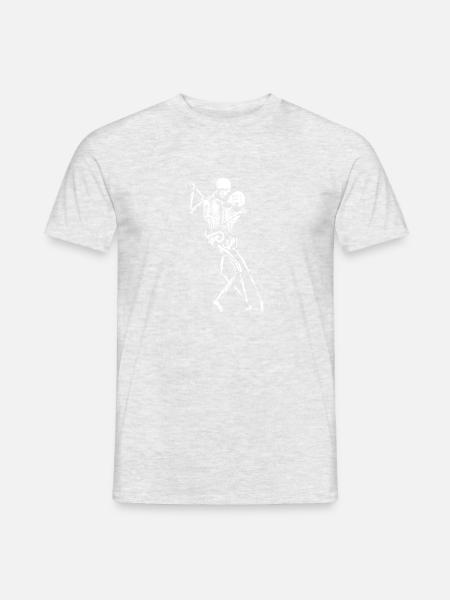 Tango till Death - Tango tanzen bis zum Tod - Männer T-Shirt - Grau meliert