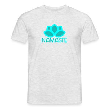 Namaste - T-shirt homme - gris chiné - Devant - AI Model Male 178 dark (178cm)
