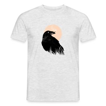 Raven, igniter of the worlds - Hugin, Munin - Men's T-Shirt - heather grey - Front - AI Model Male 178 dark (178cm)