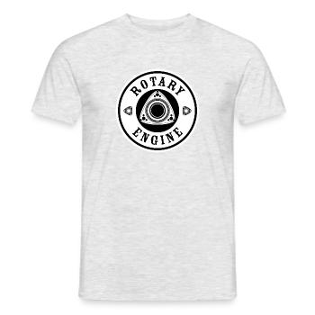 Rotary Engine - Weiß - Männer T-Shirt - Grau meliert - Vorne - AI Model Male 178 dark (178cm)