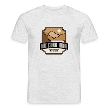 Routeburn Track - Nouvelle-Zélande - T-shirt homme - gris chiné - Devant - AI Model Male 178 dark (178cm)