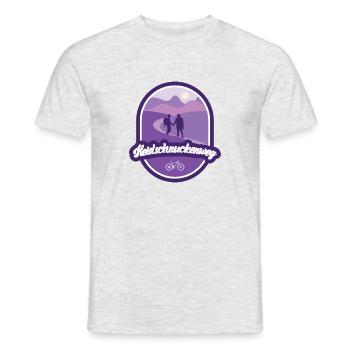 Heidschnuckenweg - Basse-Saxe - T-shirt homme - gris chiné - Devant - AI Model Male 178 dark (178cm)