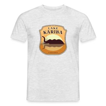 Karibasee - Simbabwe - Männer T-Shirt - Grau meliert - Vorne - AI Model Male 178 dark (178cm)