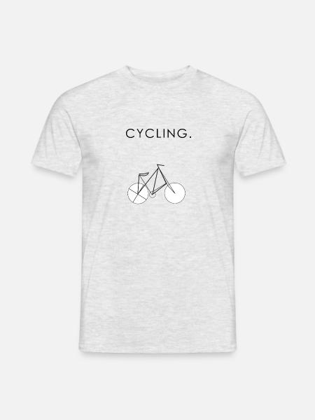 Cycling Bike Gift - Men's T-Shirt - heather grey