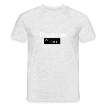 Paradigm Shift - Men's T-Shirt - heather grey - Front - AI Model Male 178 dark (178cm)