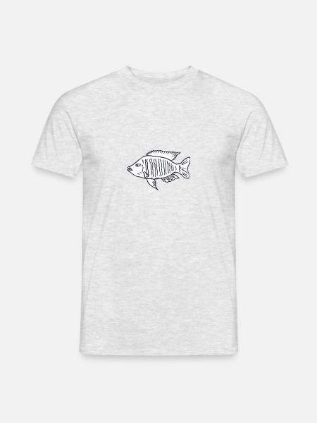 Cichlid fish Malawi - Men's T-Shirt - heather grey