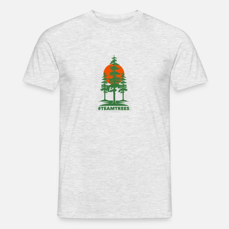 Team Trees Merchandise - Männer T-Shirt - Grau meliert