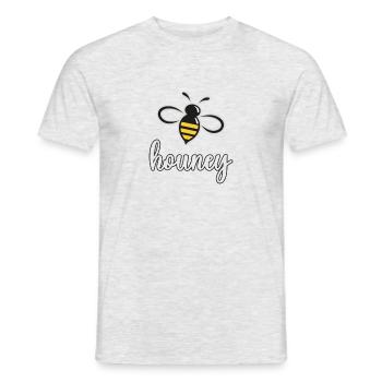 Houney | - Männer T-Shirt - Grau meliert - Vorne - AI Model Male 178 dark (178cm)