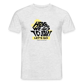 LET'S GO - T-shirt homme - gris chiné - Devant - AI Model Male 178 dark (178cm)