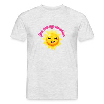 You are my sunshine message gentil et positif 3 - T-shirt homme - gris chiné - Devant - AI Model Male 178 dark (178cm)