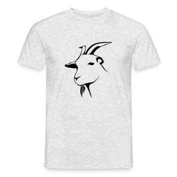 goat9 - Männer T-Shirt - Grau meliert - Vorne - AI Model Male 178 dark (178cm)