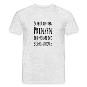 Putain le prince que je prends la tortue - T-shirt homme - gris chiné - Devant - AI Model Male 178 dark (178cm)
