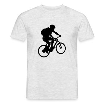 Cycling, biking 2 (super cheap!) - T-shirt homme - gris chiné - Devant - AI Model Male 178 dark (178cm)