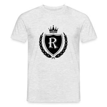 Armer la couronne R - T-shirt homme - gris chiné - Devant - AI Model Male 178 dark (178cm)