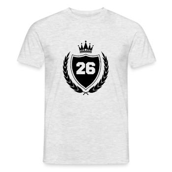 armoiries 26 - T-shirt homme - gris chiné - Devant - AI Model Male 178 dark (178cm)