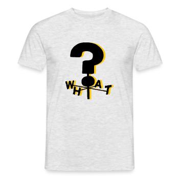 La gravité tombe QUOI? - T-shirt homme - gris chiné - Devant - AI Model Male 178 dark (178cm)