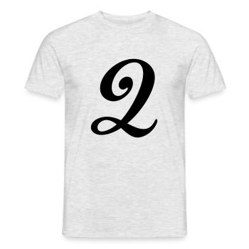 2 - T-shirt homme - gris chiné - Devant - AI Model Male 178 dark (178cm)