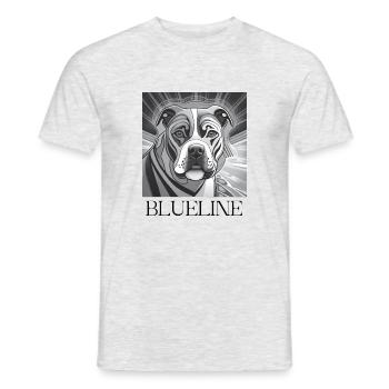Blueline2 - Männer T-Shirt - Grau meliert - Vorne - AI Model Male 178 dark (178cm)