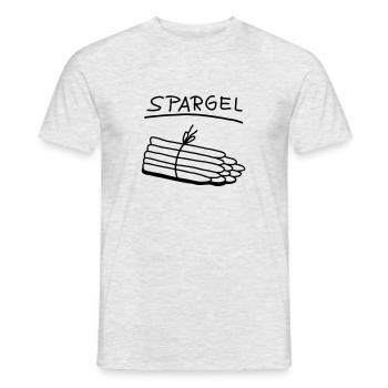 Spargel - Spargelzeit - Männer T-Shirt - Grau meliert - Vorne - AI Model Male 178 dark (178cm)