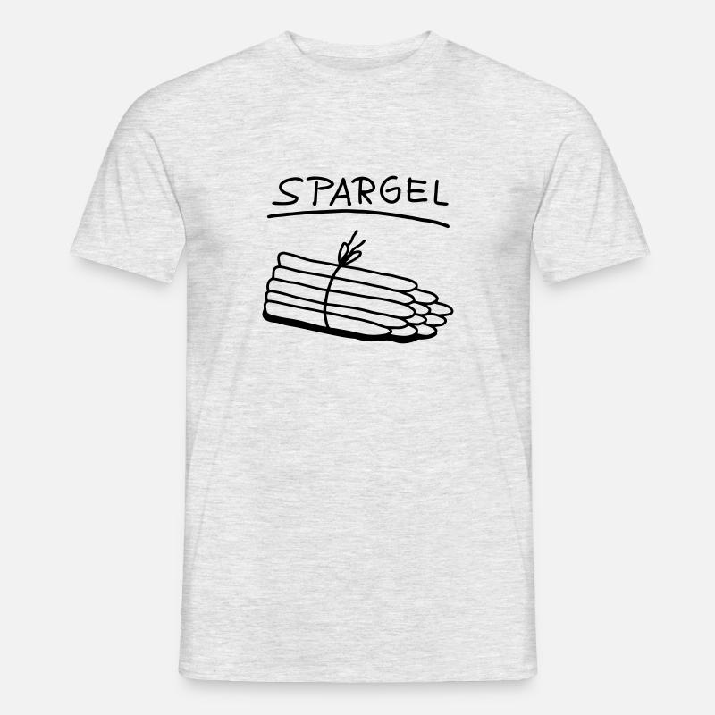 Spargel - Spargelzeit - Männer T-Shirt - Grau meliert