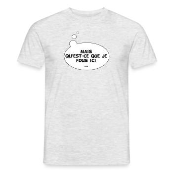 BD - T-shirt homme - gris chiné - Devant - AI Model Male 178 dark (178cm)