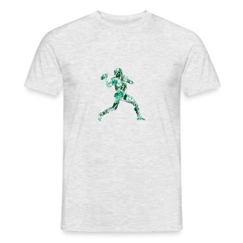 American Football - Männer T-Shirt - Grau meliert - Vorne - AI Model Male 178 dark (178cm)
