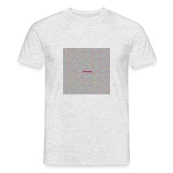 Infinity Hallyday - Men's T-Shirt - heather grey - Front - AI Model Male 178 dark (178cm)
