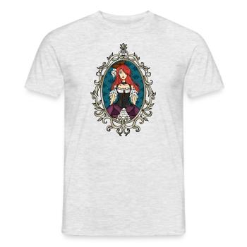 Lolita Piraten - Männer T-Shirt - Grau meliert - Vorne - AI Model Male 178 dark (178cm)