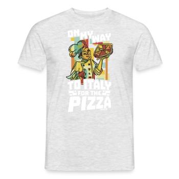 Italy Italian Flag Italia Gift - Men's T-Shirt - heather grey - Front - AI Model Male 178 dark (178cm)