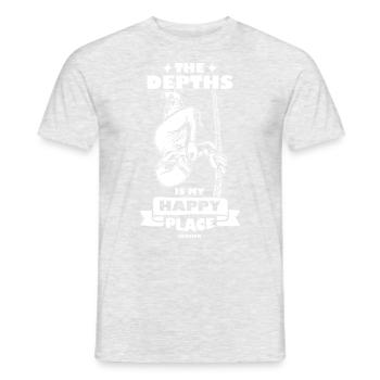 Dive - Men's T-Shirt - heather grey - Front - AI Model Male 178 dark (178cm)
