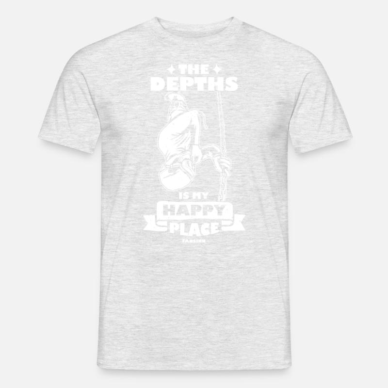 Tauchen - Männer T-Shirt - Grau meliert