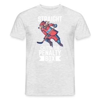 Eishockey - Männer T-Shirt - Grau meliert - Vorne - AI Model Male 178 dark (178cm)