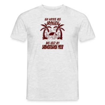 Ich Komme Aus Ironien Sarkasmus Humor Ironie - Männer T-Shirt - Grau meliert - Vorne - AI Model Male 178 dark (178cm)