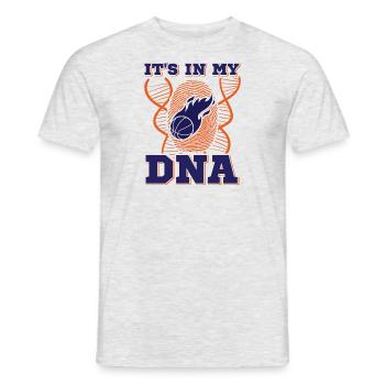 Basketball It's In My DNA Geschenkidee - Männer T-Shirt - Grau meliert - Vorne - AI Model Male 178 dark (178cm)