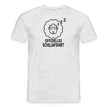 Offizielles (l)afshirt Schaf Humor Geschenkidee - Männer T-Shirt - Grau meliert - Vorne - AI Model Male 178 dark (178cm)
