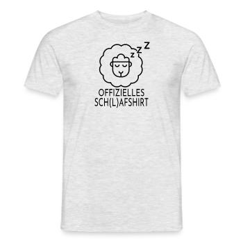 Offizielles (l)afshirt Schaf Humor Geschenkidee - Männer T-Shirt - Grau meliert - Vorne - AI Model Male 178 dark (178cm)