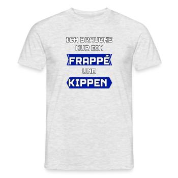Grieche - Männer T-Shirt - Grau meliert - Vorne - AI Model Male 178 dark (178cm)