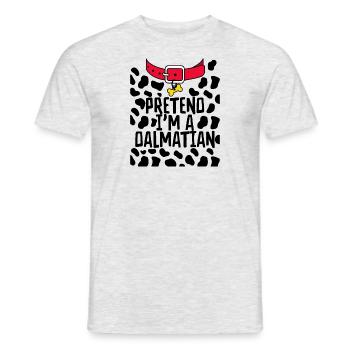 Halloween Dalmatian Dog Costume Dog Owner - Men's T-Shirt - heather grey - Front - AI Model Male 178 dark (178cm)