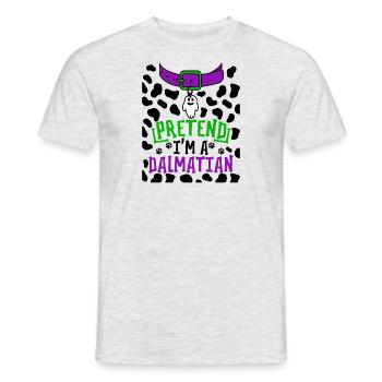 Halloween Dalmatian Dog Costume Dog Owner - Men's T-Shirt - heather grey - Front - AI Model Male 178 dark (178cm)